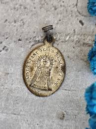 Art Déco Jesus of Prague Medal - Etsy Israel