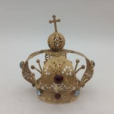 Antique Early Vintage INFANT JESUS OF PRAGUE Statue Jeweled Crown | eBay