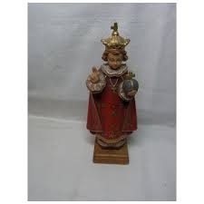 Jesus Child Painted Pressed Wood German. For Sale at Ruby Lane