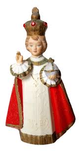 Infant Jesus of Prague Porcelain Statue – Red Robe, 6" x 3.5 ...