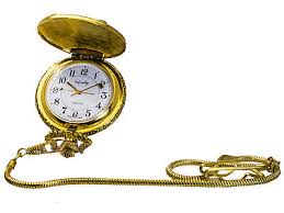 INFINITY: GOLD FINISH GOLF CASE POCKET WATCH WITH SOFT GOLD ...