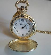 Men's Number Dial Fashion Casual Gold Finish Clip On Pocket ...