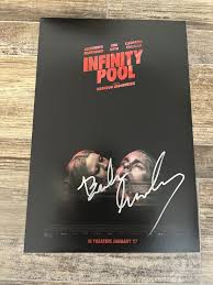 BRANDON CRONENBERG * signed 12x18 poster * INFINITY POOL ...