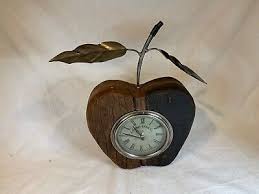 Tabletop Vintage Colonial Clock Co. Apple Kitchen Office ...
