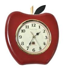 Clock Apple Shaped Redish | Weekly Rental in North ...