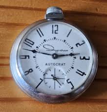Ingraham Autocrat Pocket Watch WORKING Vintage C3.4 | eBay