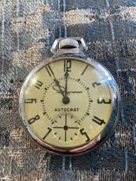 VTG 1950's 50mm Ingraham Autocrat Chromium-plated Mechanical ...
