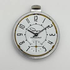 Vintage INGRAHAM Autocrat Small Seconds Silver Tone ...