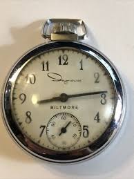 Biltmore by Ingraham Vintage Mechanical Wind Up Pocket Watch Doesn't Stay Runnin | eBay