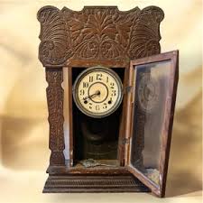 Antique Mantel Clock by E. Ingraham, 8 Day, Wind up Pendulum Clock, Gingerbread Rooster Clock, Late 1800s, Victorian, Edwardian, - Etsy