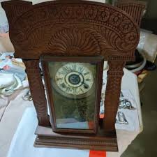 1897 Vintage Antique USA Ingraham Bristol Strike Clock, WITH Oak Case | eBay