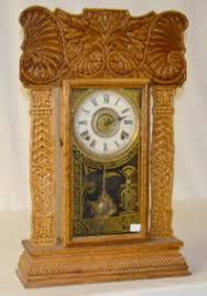 Ingraham Wood Mantel Clock, Ocean Line "artic"
