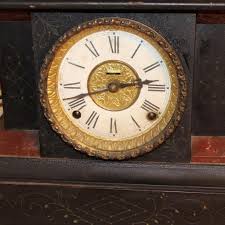 Antique Ingraham 8 Day Gonging Mantle Clock ~ 1800's ...