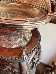 Large Revolving Dome Silver Breakfast Warmer ~ Claw foot ...