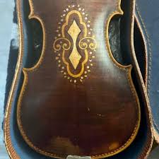 Inlaid violin, Standard size Late 1800's - Natural | Reverb