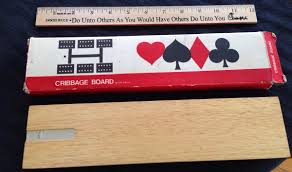Vintage Cribbage Board in original box With Pegs And Original Instruction Book | eBay