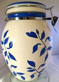 Inspirado IDC Stonelite Hand-Painted Cookie Jar Canister ...