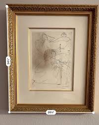 Salvador Dali Woman With Crutch Signed Etching With ...