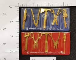 Brass-plated & Copper-plated Metal Tools Mini Tools Tiny ...