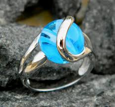 Buy Stone Glows in the Dark - Interchangeable Marble Ring With Handmade 12mm (glow in the Dark) Glass Marble Online in India - Etsy