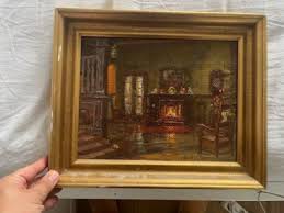 Alfred V. Jensen Danish Artist 1891-1981 Original Painting ...