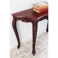 International Caravan Windsor Console Table in Walnut Stain