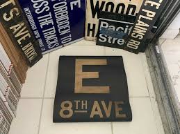 NY NYC SUBWAY ROLL SIGN E TRAIN IND 8th AVENUE RUTGERS ...