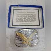 24 Karat Gold Plated, Limited Edition American Eagle Belt ...