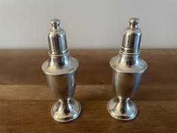 Pewter Salt and Pepper Shakers - Etsy Sweden
