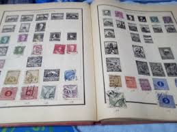 vintage postage stamp book
