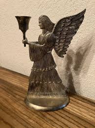 Silver plated Angel Candle Holder. Tarnish | eBay