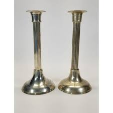 Vintage Silverplated Candle Holders International Silver Co. 8" Tall Handmade in India Elegant Home Decor - Etsy