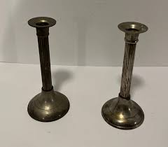 SET OF 2 International Silver Co. Silver Plated Candlesticks $20.74 - PicClick CA