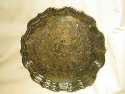 vintage REED & BARTON 57 Chippendale silver-plated round ...