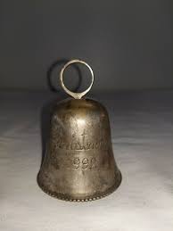 Christmas 1992 Silver Bell Commemorative International Silver Company 3.5"x2.5" | eBay