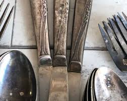 Vintage "brittany Rose" Silverware Flatware Pattern - 22 ...