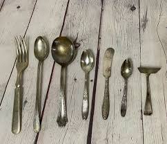 VINTAGE Silver & Stainless Utensils/Silverware/Flatware 7 ...