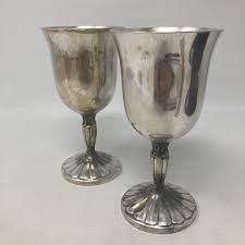 A Beautiful Pair of Vintage International Silver Co. Goblets 6in Tall | eBay Australia