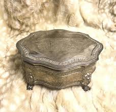 antique Claw Foot Silver Platted jewelry box | eBay