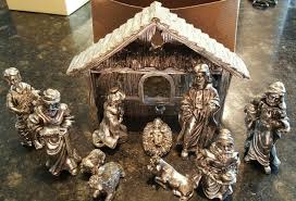 International Silver Company 11 Piece Nativity Set Silver ...