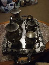 Birmingham Silver Co Silver On Copper 6 pc Tea/coffee set | eBay