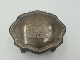 VINTAGE Silver Plated TRINKET JEWELRY BOX Lion Claw Footed DIEU ET MON DROIT | eBay Australia