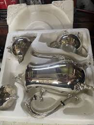 Vintage International Silver Company Silver Plated Four ...