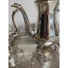 Vintage 1960s Gorham Newport 5 Piece Tea Set | Chairish