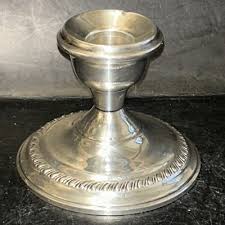 Vintage N S Co Sterling Weighted Candlestick Holder ...