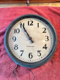 Vintage Art Deco International Business Machine IBM 24 volts DC "Slave Clock" | eBay