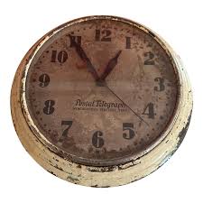 1930s Vintage Us Postal Clock From an Old Post Office | Chairish