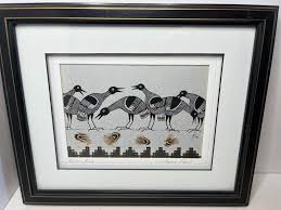 Original Art by Janeice Scofeild 'mimbres Birds' Ethnic ...