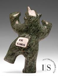 5" Dancing Bear by Tony Oqutaq *Hallelujah* – Inuit ...