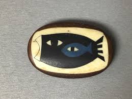 BODIL NIELSEN Vintage Modern Denmark Inlaid Pin Brooch | eBay